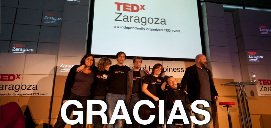 Sois todos la bomba Fin del TEDxZaragoza